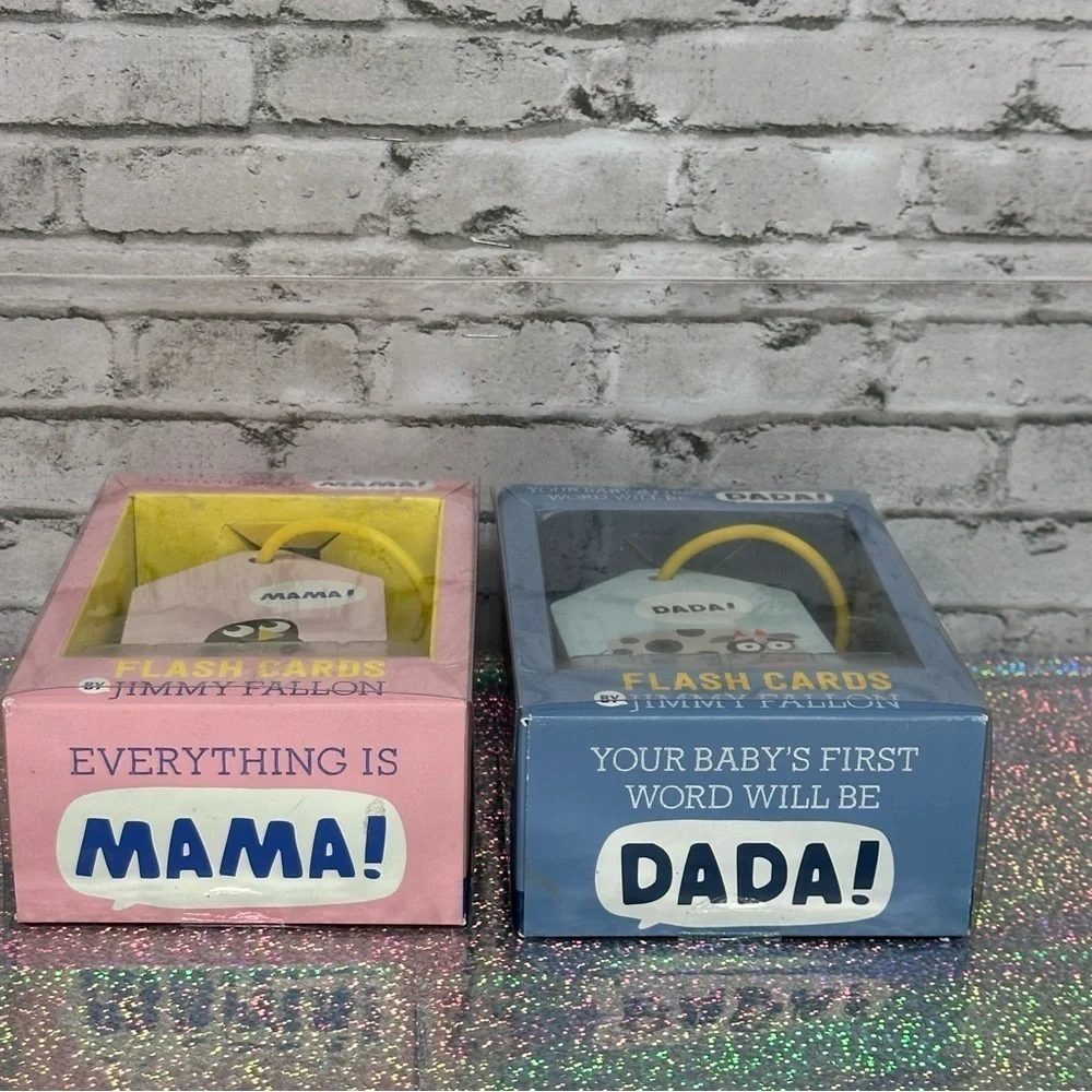 Everything Is Mama! DADA! Double Sided Flash Cards Jimmy Fallon Lot of 2 NEW